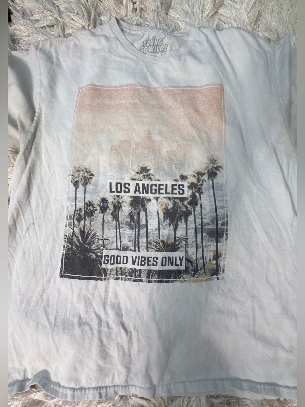 Y2K Los Angeles Graphic Tee - White
